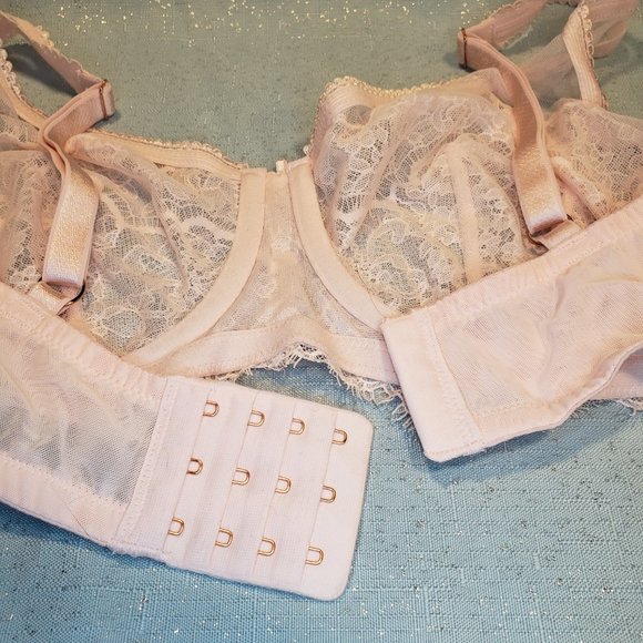 BRAND NEW -36DD- Victoria's Secret Dream Angels Unlined Plunge Bra Light Pink - Picture 8 of 12